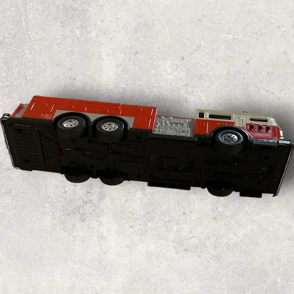 Tonka Large Plastic Ladder Fire Truck Red White Fire Engine Toy Used
